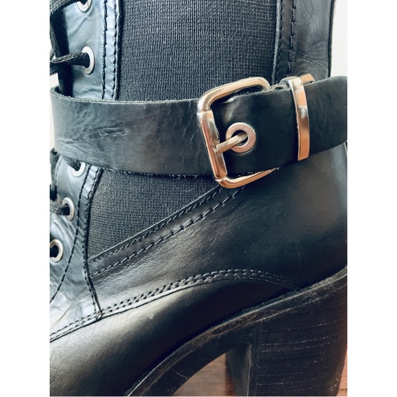 SOLD* Black Fall chunky heel with buckle boot - Picture 7 of 11